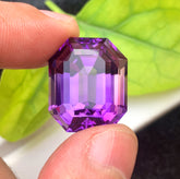 Octagon Cut Purple Color Amethyst Gemstone, Loose Gemstone, Amethyst Faceted Cut Stone for Jewelry Making, Gemstone Jewelry - 35.60 CT